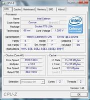Intel Celeron E1400 Dual Core  2GHz(2CPU) S775